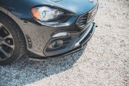 Cup Spoilerlippe Front Ansatz passend für Abarth 124 Spider schwarz Hochglanz