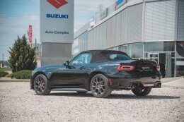 Seitenschweller Ansatz Cup Leisten für Abarth 124 Spider schwarz Hochglanz