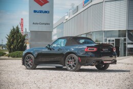 Seitenschweller Ansatz Cup Leisten passend für Abarth 124 Spider schwarz Hochglanz
