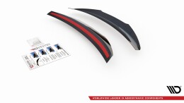 Heck Spoiler Aufsatz Abrisskante für Abarth 124 Spider  schwarz Hochglanz