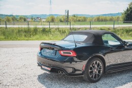 Heck Spoiler Aufsatz Abrisskante passend für Abarth 124 Spider schwarz Hochglanz