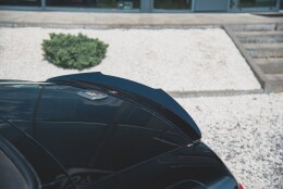 Heck Spoiler Aufsatz Abrisskante passend für Abarth 124 Spider schwarz Hochglanz
