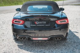 Heck Spoiler Aufsatz Abrisskante passend für Abarth 124 Spider schwarz Hochglanz