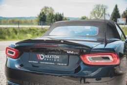 Heck Spoiler Aufsatz Abrisskante passend für Abarth 124 Spider schwarz Hochglanz