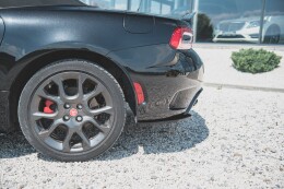 Heck Ansatz Flaps Diffusor für Abarth 124 Spider schwarz matt