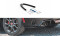 Heck Ansatz Flaps Diffusor passend für Abarth 124 Spider schwarz matt