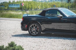 Heck Ansatz Flaps Diffusor passend für Abarth 124 Spider schwarz Hochglanz