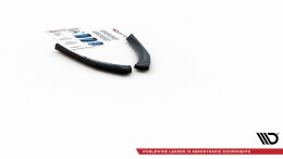 Heck Ansatz Flaps Diffusor passend für Abarth 124 Spider schwarz Hochglanz