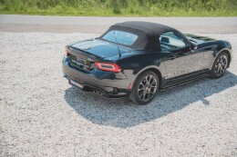 Mittlerer Cup Diffusor Heck Ansatz für Abarth 124 Spider schwarz Hochglanz