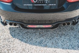Mittlerer Cup Diffusor Heck Ansatz für Fiat 124 Spider Abarth schwarz Hochglanz