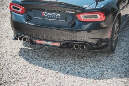 Street+ Mittlerer Diffusor Heck Ansatz passend für ABARTH 124 Spider schwarz Hochglanz