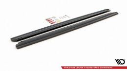 Seitenschweller Ansatz Cup Leisten passend für Seat Leon Cupra / FR SC Mk3 / Mk3 FL schwarz Hochglanz