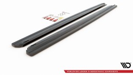 Seitenschweller Ansatz Cup Leisten passend für Seat Leon Cupra / FR SC Mk3 / Mk3 FL schwarz Hochglanz