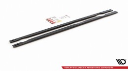 Seitenschweller Ansatz Cup Leisten passend für VW Golf 7 GTI TCR schwarz Hochglanz