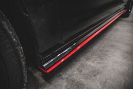 Seitenschweller Ansatz Cup Leisten passend für VW Golf 7 GTI TCR schwarz Hochglanz