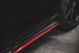 Seitenschweller Ansatz Cup Leisten passend für VW Golf 7 GTI TCR schwarz Hochglanz