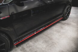 Seitenschweller Ansatz Cup Leisten passend für VW Golf 7 GTI TCR schwarz Hochglanz