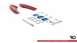 Heck Ansatz Flaps Diffusor passend für VW Golf 7 GTI TCR schwarz Hochglanz