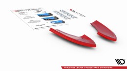 Heck Ansatz Flaps Diffusor passend für VW Golf 7 GTI TCR schwarz Hochglanz