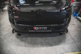 Heck Ansatz Flaps Diffusor passend für VW Golf 7 GTI TCR schwarz Hochglanz