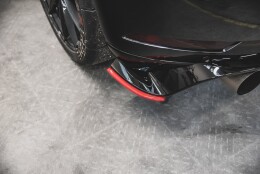 Heck Ansatz Flaps Diffusor passend für VW Golf 7 GTI TCR schwarz Hochglanz