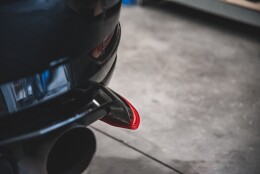 Heck Ansatz Flaps Diffusor passend für VW Golf 7 GTI TCR schwarz Hochglanz