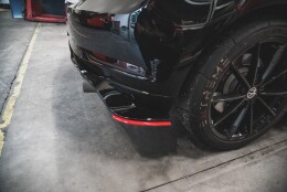 Heck Ansatz Flaps Diffusor passend für VW Golf 7 GTI TCR schwarz Hochglanz