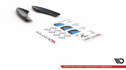 Street+ Heck Ansatz Flaps passend für VW Golf 7 GTI TCR schwarz Hochglanz