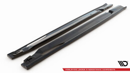 Seitenschweller Ansatz Cup Leisten für Mercedes-AMG GT 63S 4-Door Coupe X290 schwarz Hochglanz