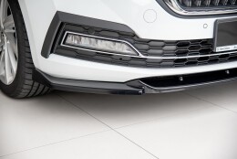 Cup Spoilerlippe Front Ansatz V.1 passend für Skoda Octavia Mk4 schwarz Hochglanz
