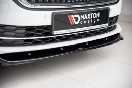 Cup Spoilerlippe Front Ansatz V.1 passend für Skoda Octavia Mk4 schwarz Hochglanz