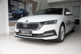 Cup Spoilerlippe Front Ansatz V.2 passend für Skoda Octavia Mk4 schwarz Hochglanz