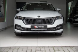 Cup Spoilerlippe Front Ansatz V.2 passend für Skoda Octavia Mk4 schwarz Hochglanz