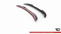 Heck Spoiler Aufsatz Abrisskante passend für Skoda Octavia Combi Standard / RS Mk4 / Mk4 Facelift schwarz Hochglanz