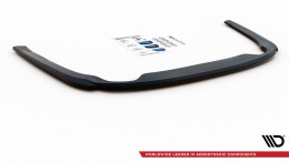 Mittlerer Cup Diffusor Heck Ansatz passend für Skoda Octavia Mk4 schwarz Hochglanz