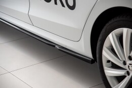 Seitenschweller Ansatz Cup Leisten V.2 passend für Skoda Octavia Mk4 schwarz Hochglanz