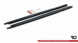 Seitenschweller Ansatz Cup Leisten V.2 passend für Skoda Octavia Mk4 schwarz Hochglanz