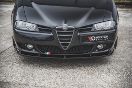 Cup Spoilerlippe Front Ansatz für Alfa Romeo 156 Facelift schwarz matt