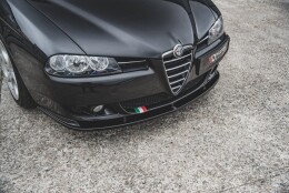 Cup Spoilerlippe Front Ansatz passend für Alfa Romeo 156 Facelift schwarz Hochglanz