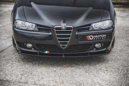 Cup Spoilerlippe Front Ansatz passend für Alfa Romeo 156 Facelift schwarz Hochglanz