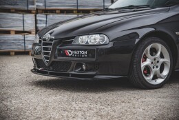 Cup Spoilerlippe Front Ansatz passend für Alfa Romeo 156 Facelift schwarz Hochglanz