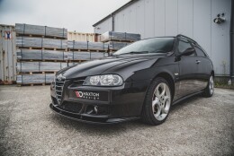 Cup Spoilerlippe Front Ansatz passend für Alfa Romeo 156 Facelift schwarz Hochglanz