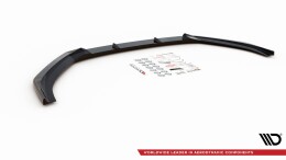 Cup Spoilerlippe Front Ansatz V.3 passend für Audi S3 / A3 S-Line 8V FL Limousine schwarz Hochglanz