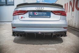 Heck Ansatz Diffusor passend für Audi S3 Limousine...