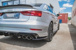 Heck Ansatz Flaps Diffusor V.2 für Audi S3 Limo 8V...