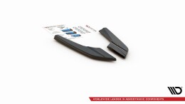 Heck Ansatz Flaps Diffusor V.2 passend für Audi S3 Limousine 8V Facelift schwarz Hochglanz
