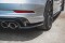 Heck Ansatz Flaps Diffusor V.2 passend für Audi S3 Limousine 8V Facelift schwarz Hochglanz