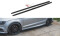 Seitenschweller Ansatz Cup Leisten V.2 für Audi S3 / A3 S-Line Limousine 8V Facelift schwarz Hochglanz