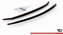 Heck Spoiler Aufsatz Abrisskante passend für Lexus LS Mk4 Facelift schwarz Hochglanz