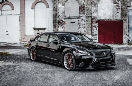 Seitenschweller Ansatz Cup Leisten passend für Lexus LS Lang Mk4 Facelift schwarz Hochglanz
